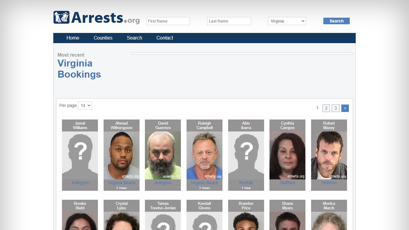 Virginia Arrests and Inmate Search